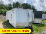 Enclosed Trailer 8.5x20 White Cynergy