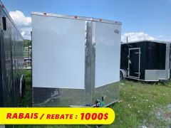 Enclosed Trailer 8.5x18 Cynergy White